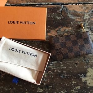 Louis Vuitton Damier Ebene Key Pouch (Never Used)